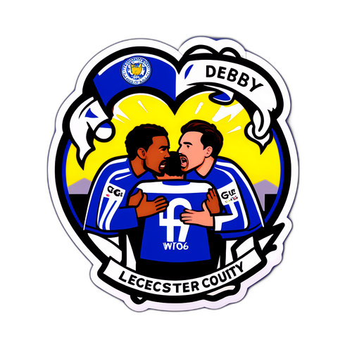 Leicester–Derby Megfeszültség Szívsticker