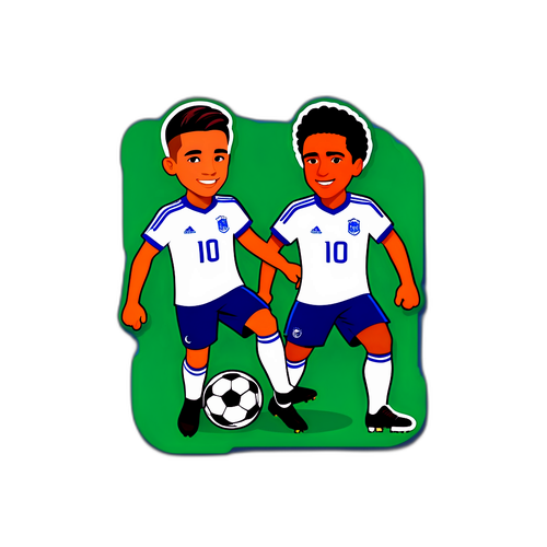 Sticker Celebrando o Futebol