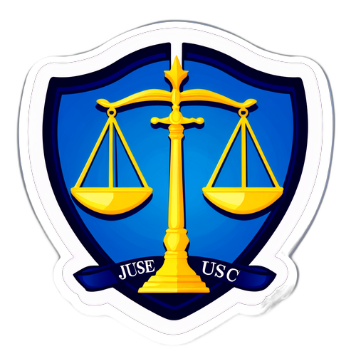 Autocolant tematic de justiție