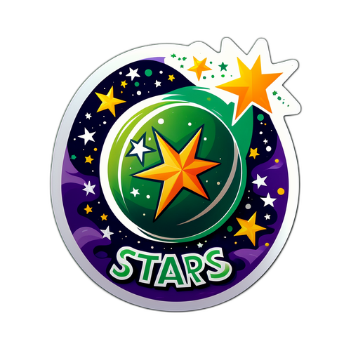 मेलबर्न स्टार्स स्टिकर डिज़ाइन