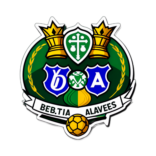 A Betis és Alavés csapatok összekapcsolódó logói