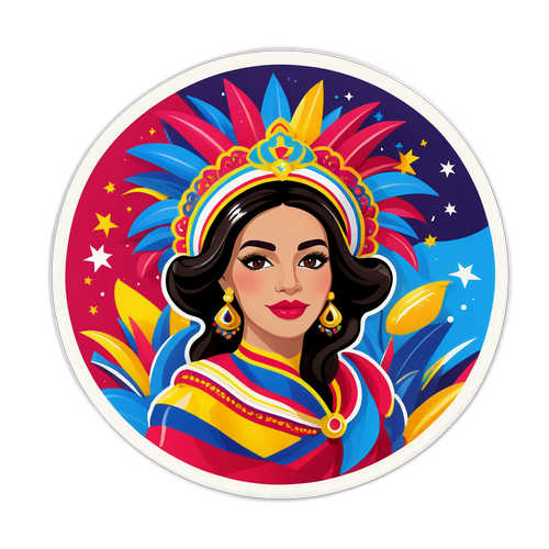 ベネズエラの伝統イベントをテーマにした華やかなデザイン