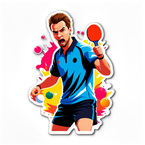 Liam Pitts i Vinterns Spektakel! Ett Färgglatt Tabelltennisäventyr! 🎨🏓