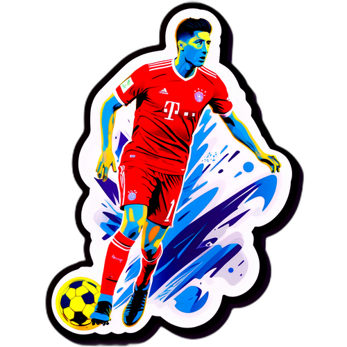 Stiker Dinamis Robert Lewandowski