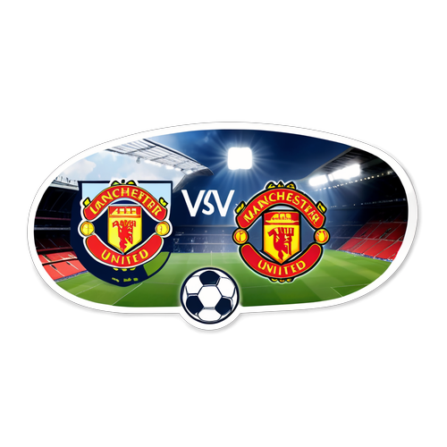 Salpukan ng Mga Logo ng Tottenham at Manchester United sa Likod ng Estadyum ng Futbol