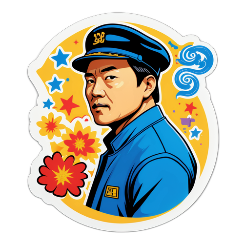 纪念许绍雄的贴纸