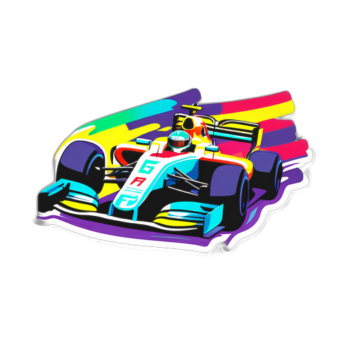 Sticker ya Gari la F1 yenye Rangi Kubwa