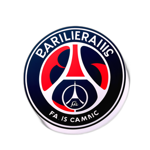 Sticker Dinamik Logo Paris Saint-Germain FC dan Paris FC