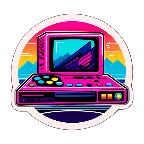 Design rétro de PS6 avec esthétique des consoles des années 80