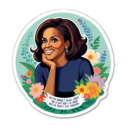 Inspiring Michelle Obama Sticker