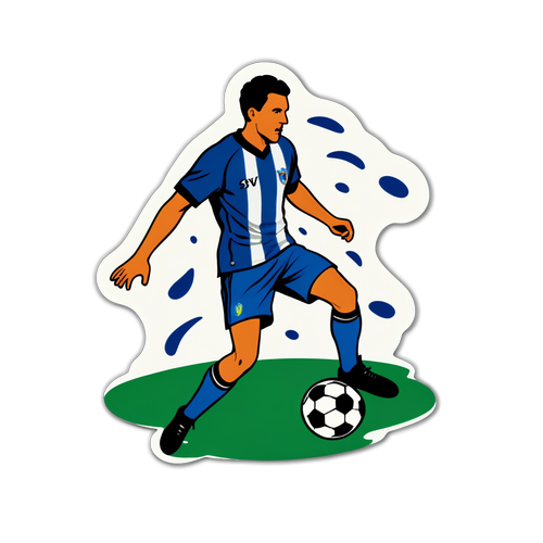 Desenho de um jogo de futebol amador com a essência do Porto