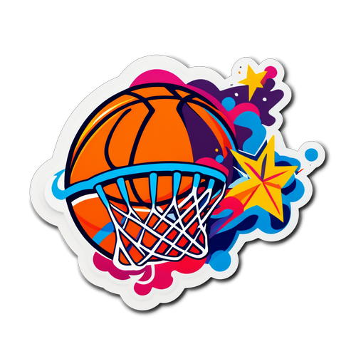 ¡Impulsa tu Pasión! El Sticker de Baloncesto que Te Hará Gritar 'Vamos a Ganar'