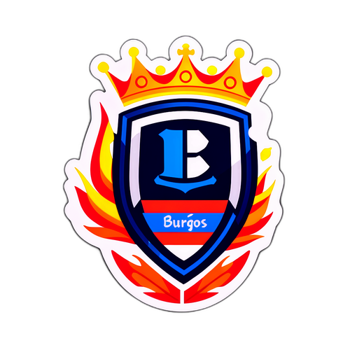 Sticker reprezentând meciul Burgos - Valencia