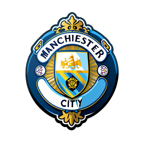 Conception d'un autocollant avec le logo de Manchester City