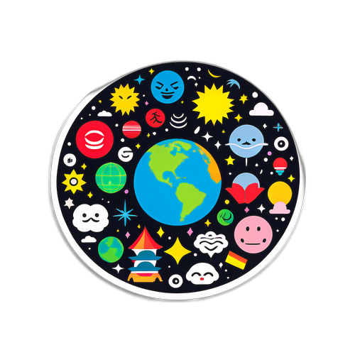 무라카미 하루키 세계를 담은 스티커 디자인