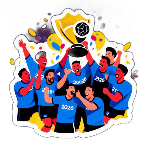 Feirende spillere fra Håndballmesterskapet 2026