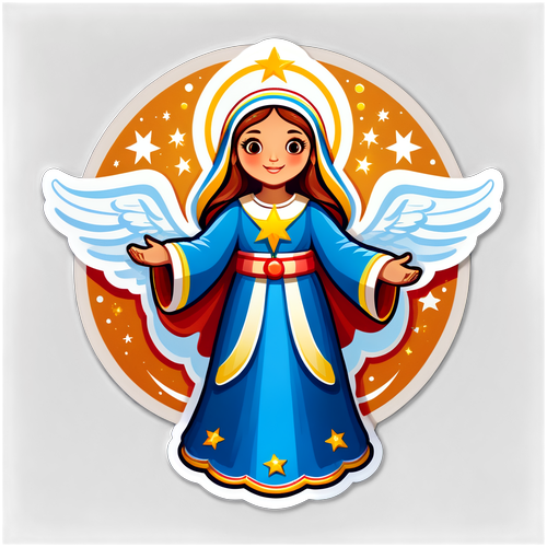 Festlig Santa Lucia Sticker