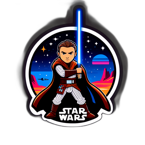 Futuristic Star Wars Jedi Sticker
