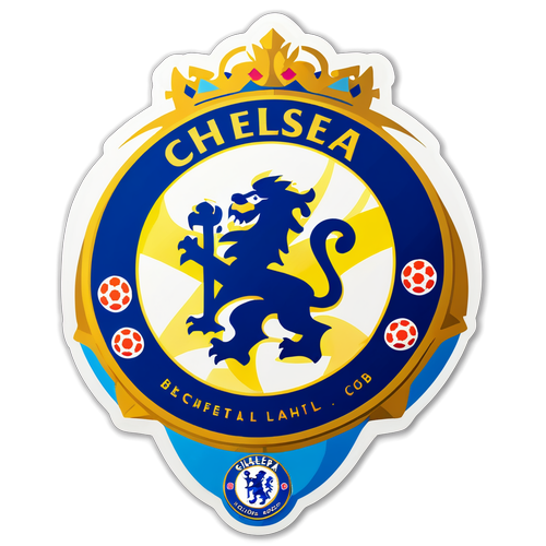 Cheza na Rangi: Sticker Mbunifu wa Nguvu ya Chelsea FC!