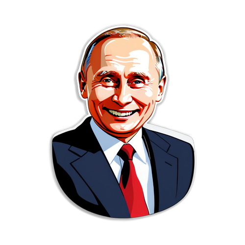 Dostça Gülümseyen Putin Tasarımı