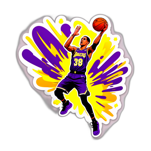 Enerhikong Sticker ni Jordan Clarkson na Nagda-dunk