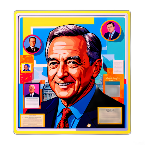 Portrait of Richard Fitts with Notable Achievements