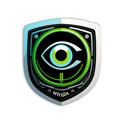 Nvidia: Oppdag Fremtiden Med Vår Lysende, Futuristiske Sticker!