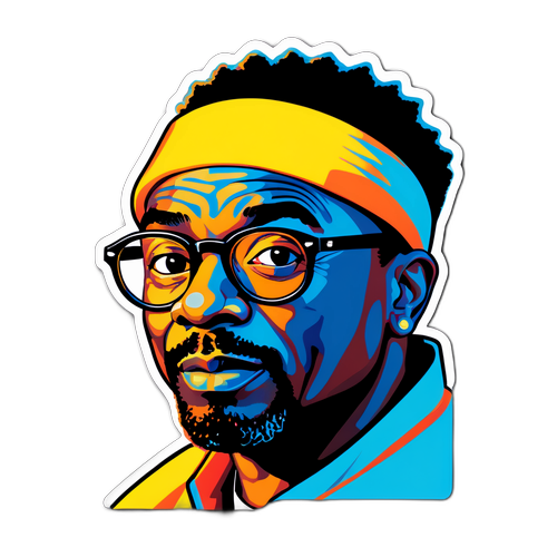 Spike Lee Portræt Sticker