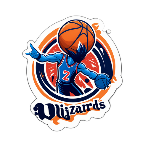 Adesivo Retrô: Rivalidade Wizards vs. Mavericks
