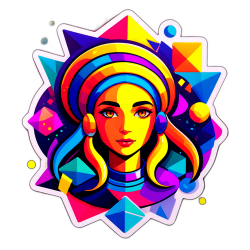 Vibrant Abstrakt Representation av Cerci