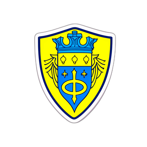 Pafos FC:s emblem med cypriotiska kultur symboler