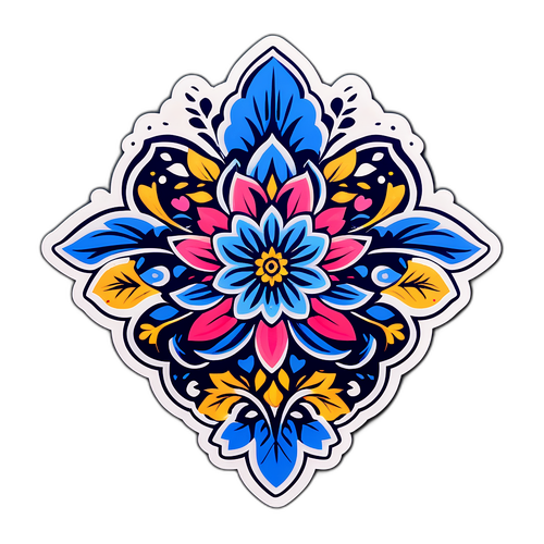 Diseño de sticker floral de Gessime Yassine