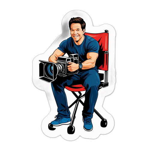 Nálepka s Markem Wahlbergem v režisérském křesle