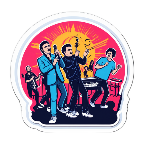 Стикер с Ильей Топурией в разных сценах