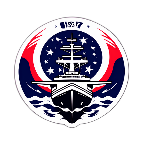USS Nimitz Gücünü Sembolize Eden Sticker