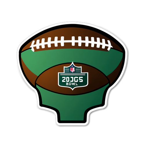 Super Bowl 2025 Minimalist Sticker