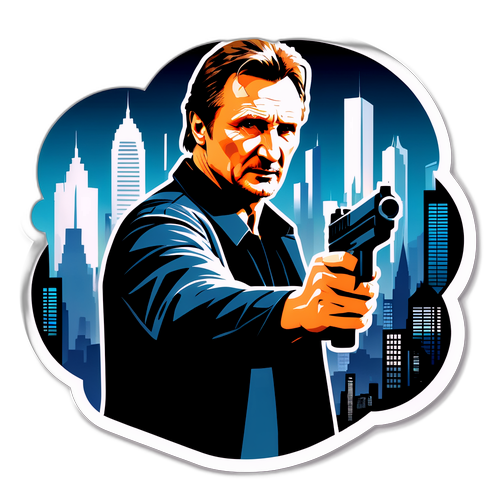 Dynamic Action Hero Illustration