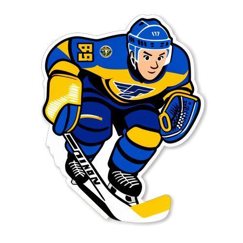 HV71 Logotyp med Ishockeyelement