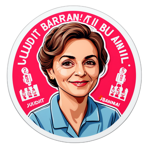 Judit Barnai portréja különleges felirattal