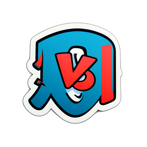 Sporty 'VB' Klistermærke