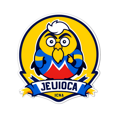 Speelse stickerontwerp met Boca Juniors en Benfica logo's