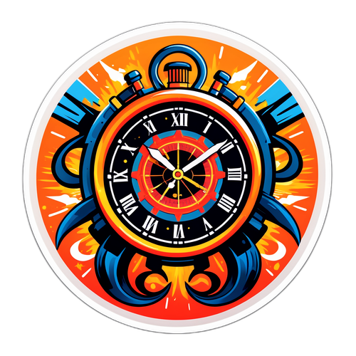 Adesivo Ticking Clock