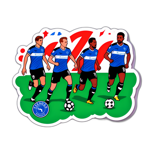 Nálepka Rangers vs. Club Brugge