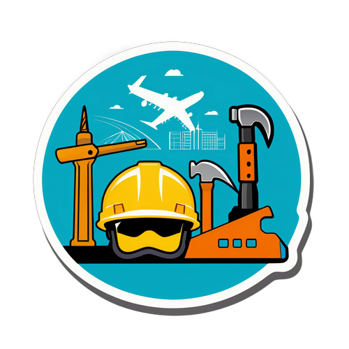 Lapangan Terbang Antarabangsa Kuala Lumpur dengan Alat Pembinaan