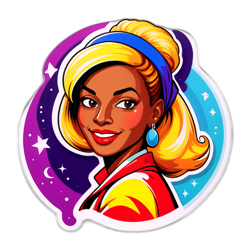 Retro sticker van Estelle Lefébure in 90's stijl