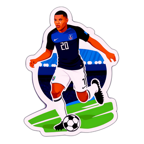 Sticker Kyliana Mbappé w akcji