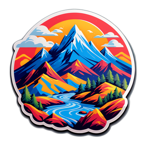 Peisaj montan vibrant