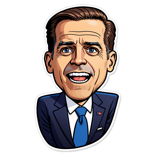 Sticker hài hước về Hunter Biden