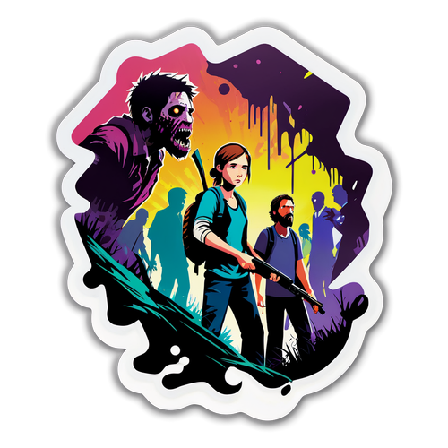 Zombie og mennesker i 'The Last of Us'