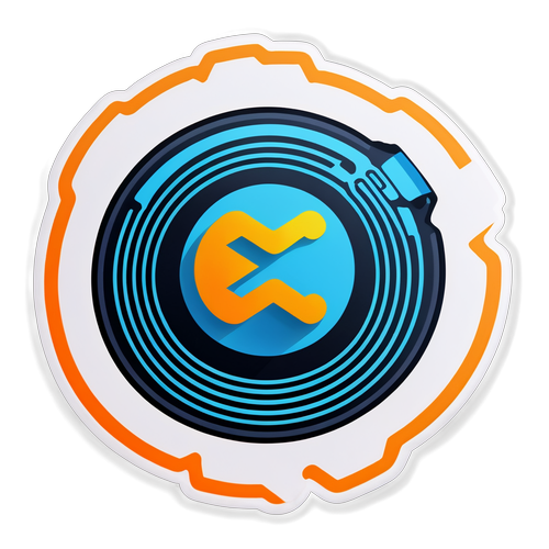 Ripple Logolu Kripto Para Temalı Sticker